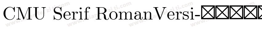 CMU Serif RomanVersi字体转换